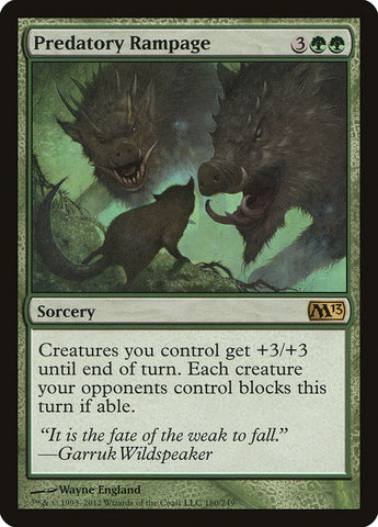 Predatory Rampage [Magic 2013] (M13 180)