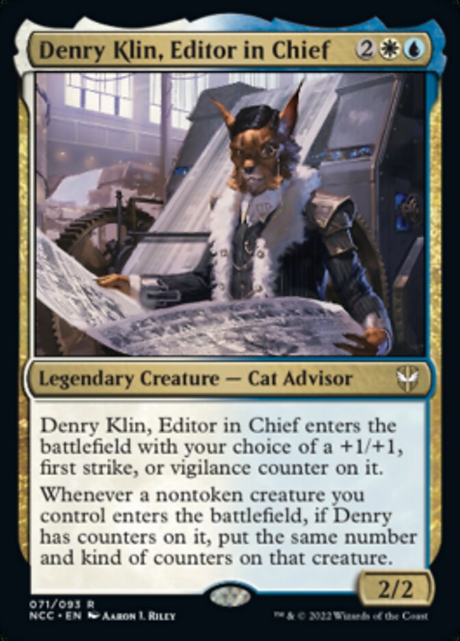 Denry Klin, Editor in Chief [Streets of New Capenna Commander] (NCC 71)