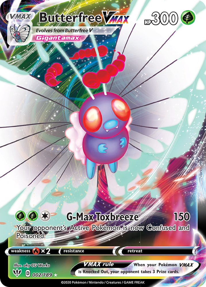 Butterfree VMAX (2/189) [Sword & Shield: Darkness Ablaze]
