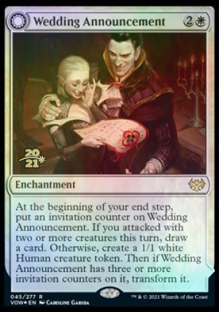 Wedding Announcement // Wedding Festivity [Innistrad: Crimson Vow Prerelease Promos] (PVOW 45)
