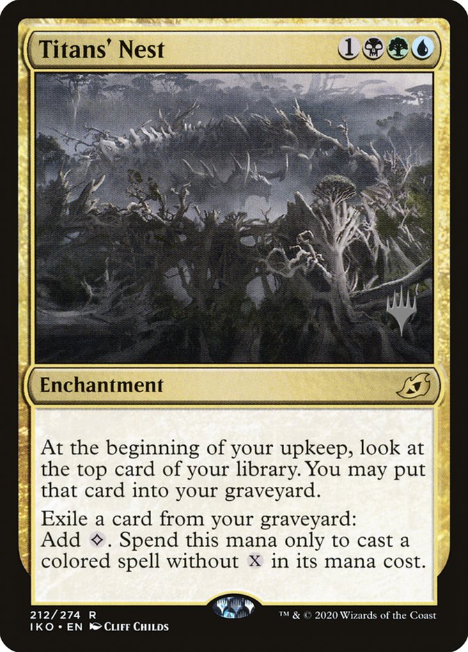 Titans' Nest (Promo Pack) [Ikoria: Lair of Behemoths Promos] (PIKO 212P)