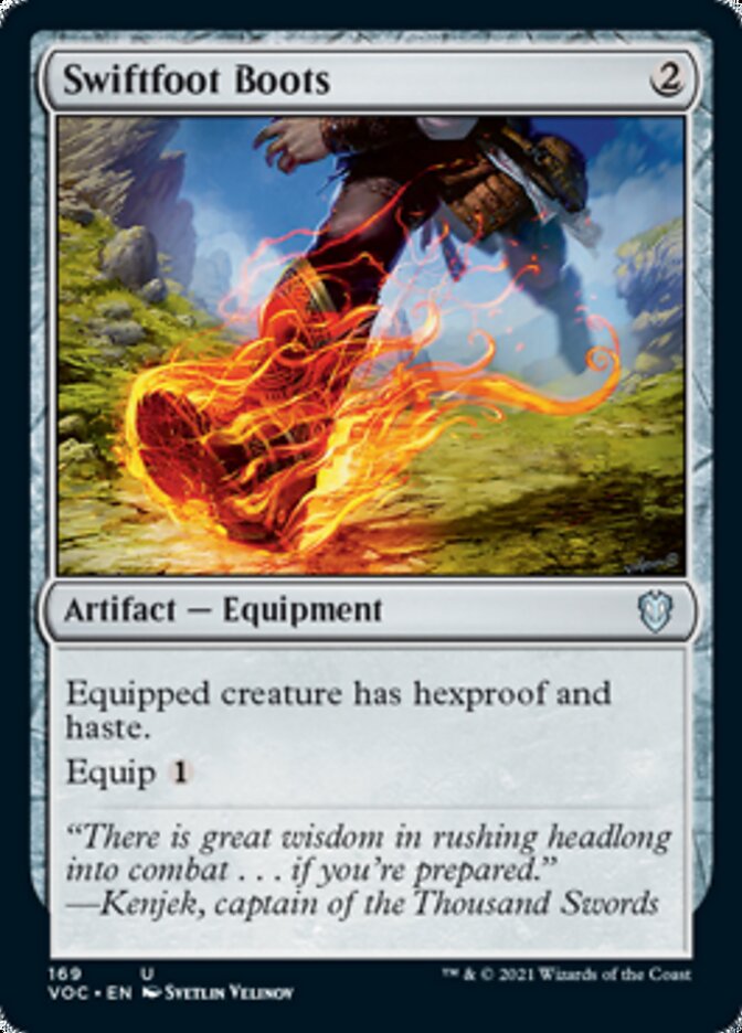 Swiftfoot Boots [Innistrad: Crimson Vow Commander] (VOC 169)