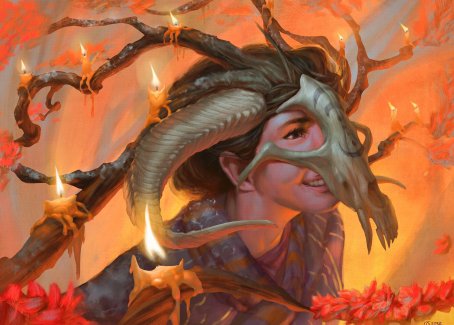 Hedgewitch's Mask Art Card [Innistrad: Midnight Hunt Art Series] (AMID 17)