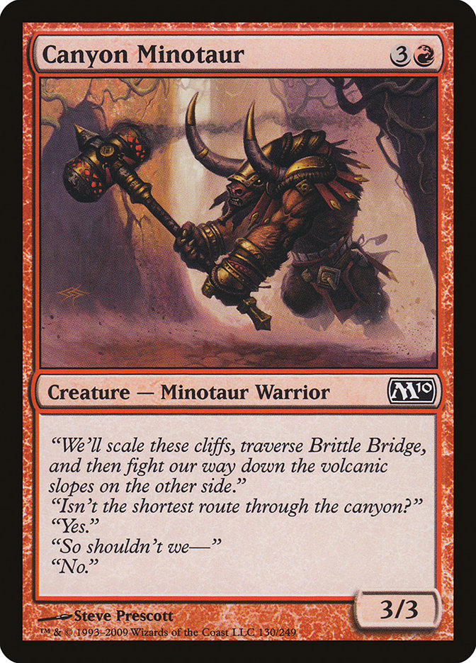 Canyon Minotaur [Magic 2010] (M10 130)