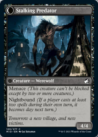 Shady Traveler // Stalking Predator [Innistrad: Midnight Hunt] (MID 120)