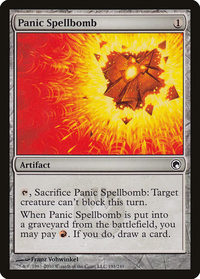 Panic Spellbomb [Scars of Mirrodin] (SOM 191)