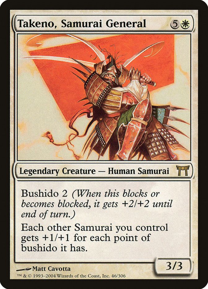 Takeno, Samurai General [Champions of Kamigawa] (CHK 46)