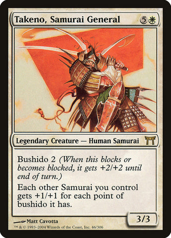 Takeno, Samurai General [Champions of Kamigawa] (CHK 46)
