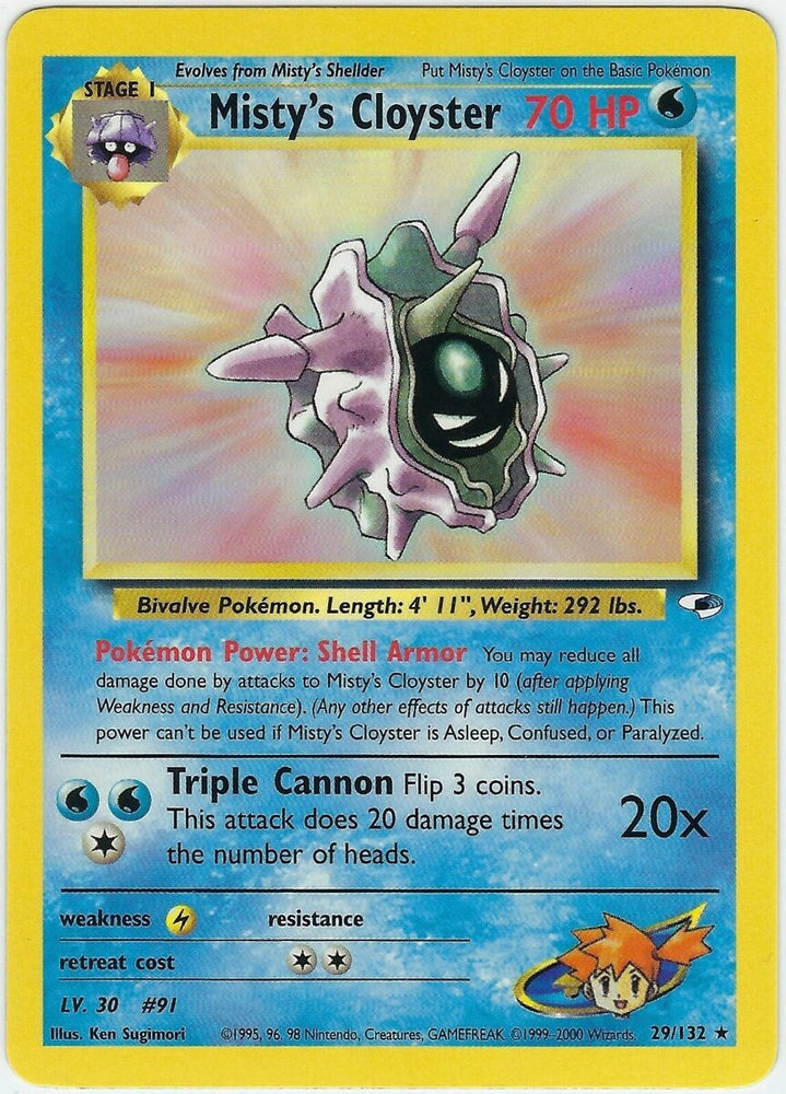 Misty's Cloyster (29/132) [Gym Heroes]