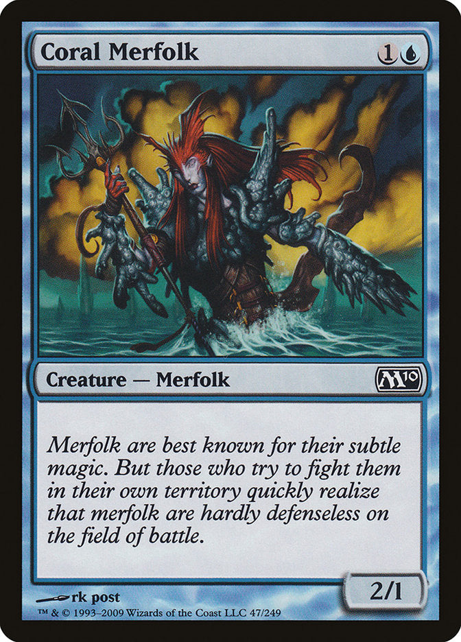 Coral Merfolk [Magic 2010] (M10 47)