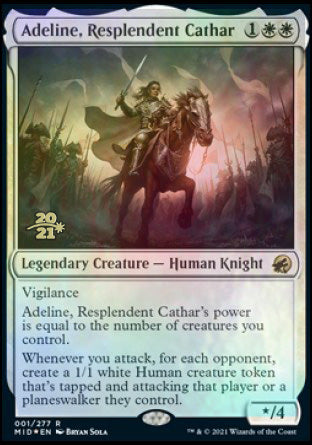 Adeline, Resplendent Cathar [Innistrad: Midnight Hunt Prerelease Promos] (PMID 1)