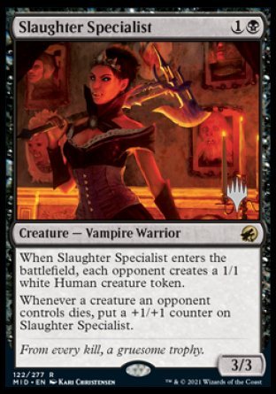 Slaughter Specialist (Promo Pack) [Innistrad: Midnight Hunt Promo Pack] (PMID 122)