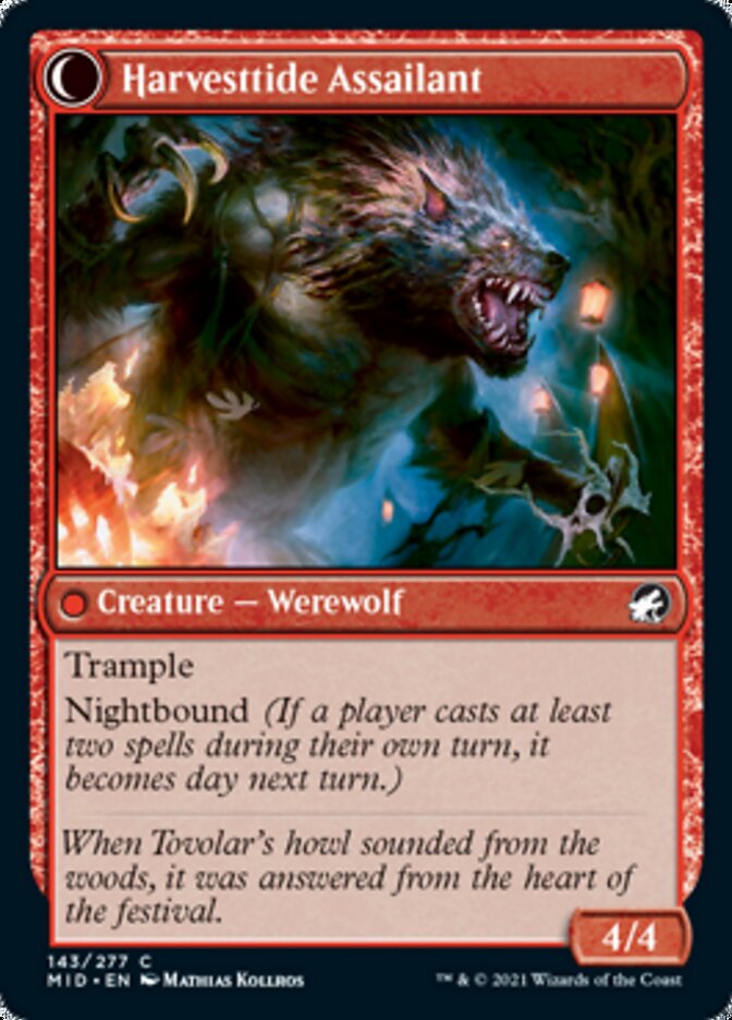 Harvesttide Infiltrator // Harvesttide Assailant [Innistrad: Midnight Hunt] (MID 143)
