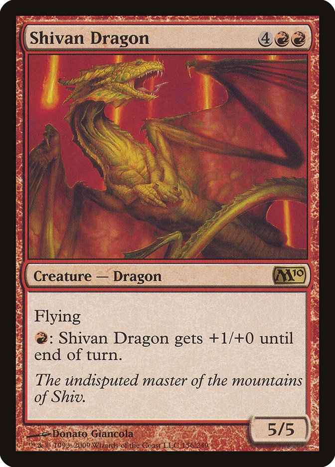 Shivan Dragon [Magic 2010] (M10 156)
