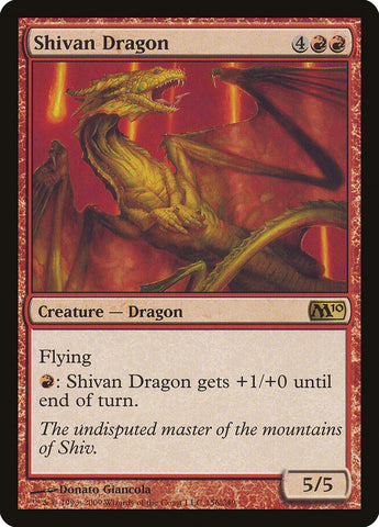Shivan Dragon [Magic 2010] (M10 156)