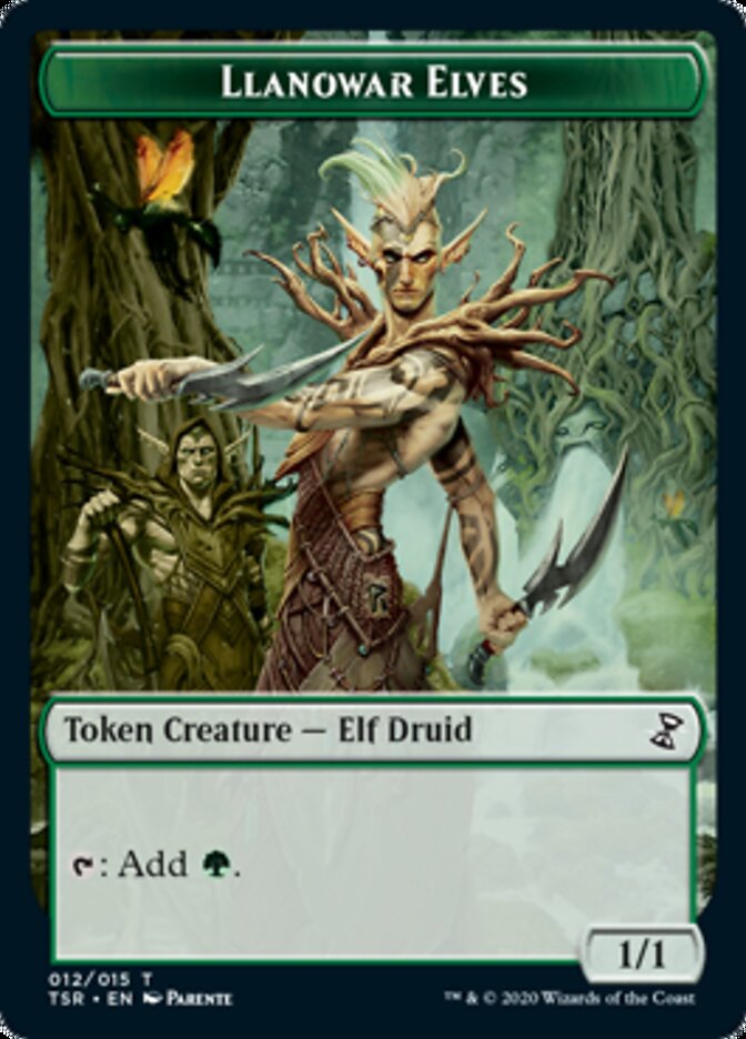 Llanowar Elves [Time Spiral Remastered Tokens] (TTSR 12)