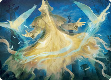 Heron-Blessed Geist Art Card [Innistrad: Crimson Vow Art Series] (AVOW 13)