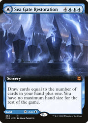 Sea Gate Restoration // Sea Gate, Reborn (Extended Art) [Zendikar Rising] (ZNR 333)