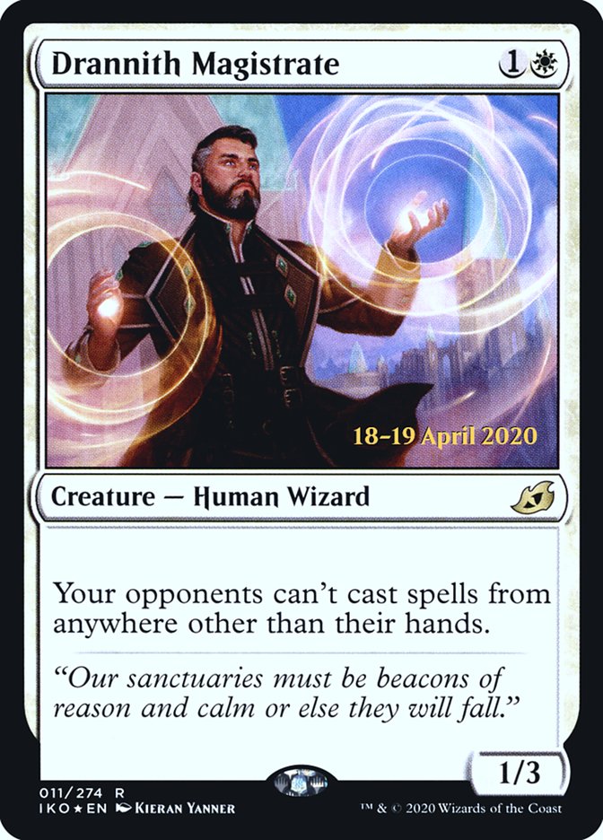 Drannith Magistrate  [Ikoria: Lair of Behemoths Prerelease Promos] (PIKO 11S)