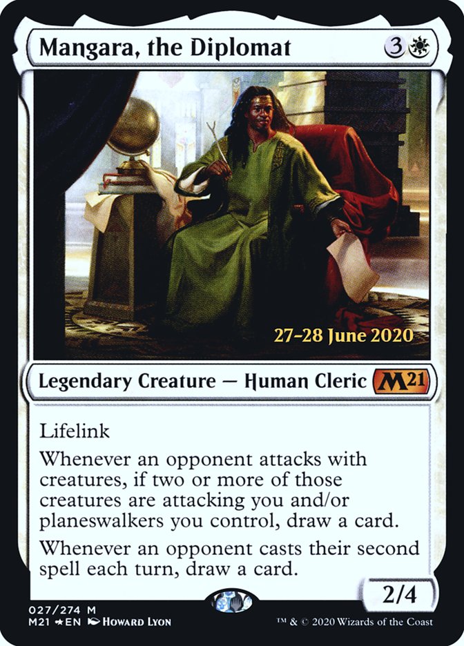 Mangara, the Diplomat  [Core Set 2021 Prerelease Promos] (PM21 27S)