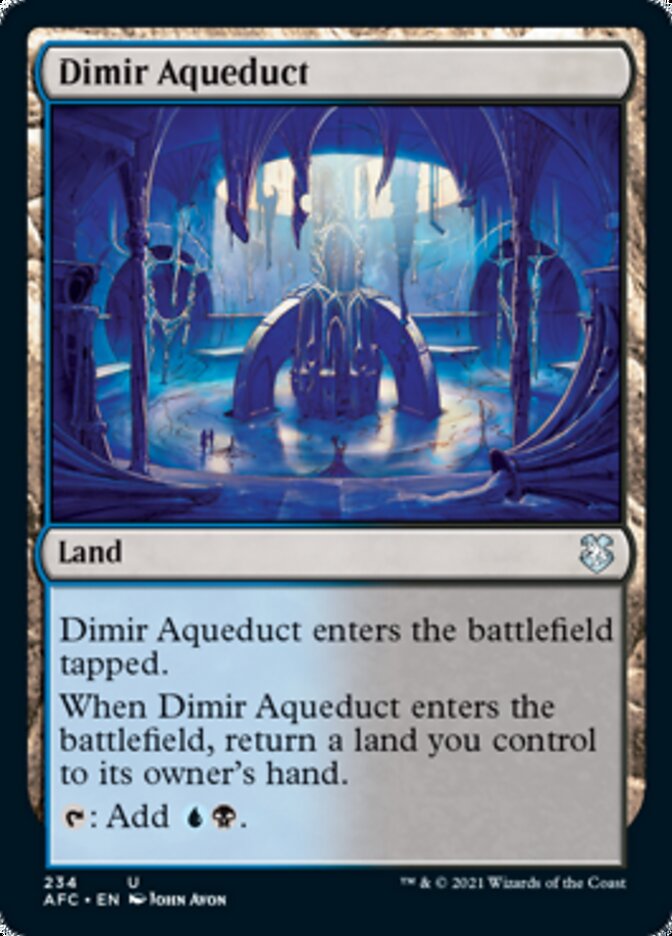 Dimir Aqueduct [Dungeons & Dragons: Adventures in the Forgotten Realms Commander] (AFC 234)