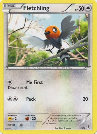 Fletchling (1/30) [XY: Trainer Kit - Bisharp & Wigglytuff]