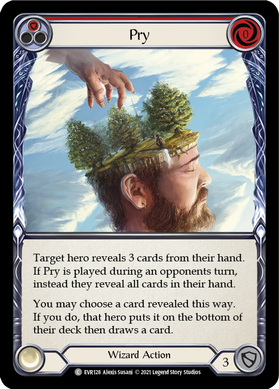 Pry (Red) [EVR128] 1st Edition Rainbow Foil