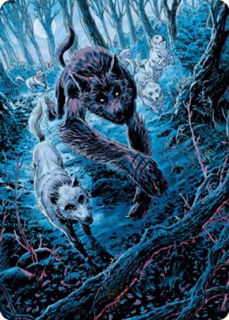 Untamed Pup Art Card [Innistrad: Midnight Hunt Art Series] (AMID 77)