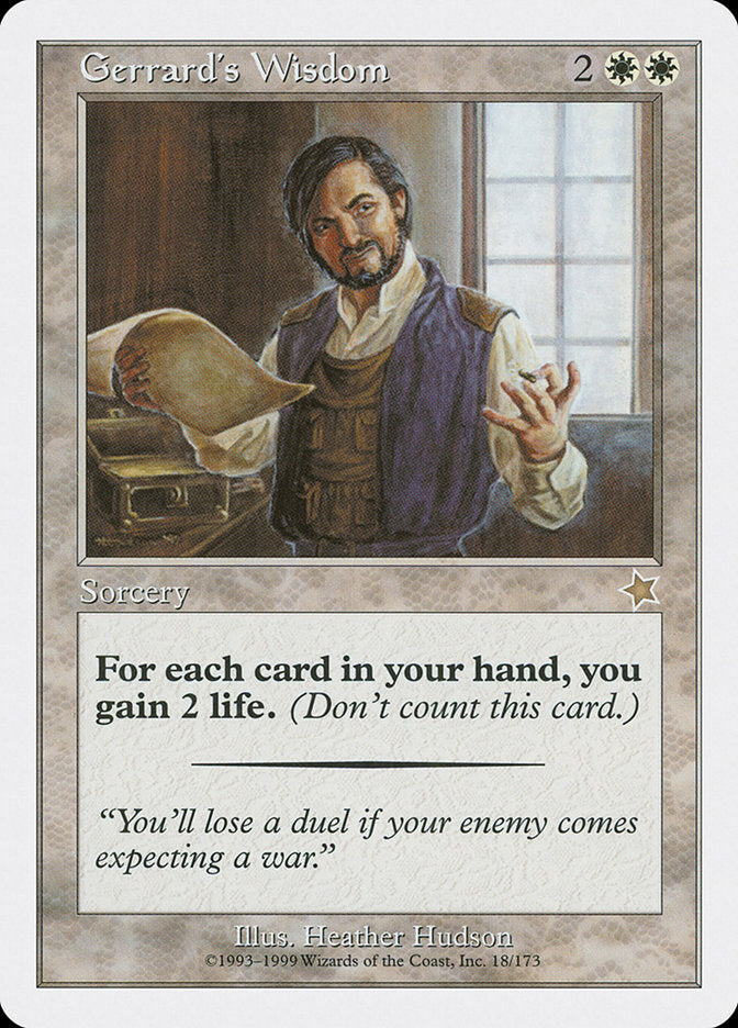 Gerrard's Wisdom [Starter 1999] (S99 18)