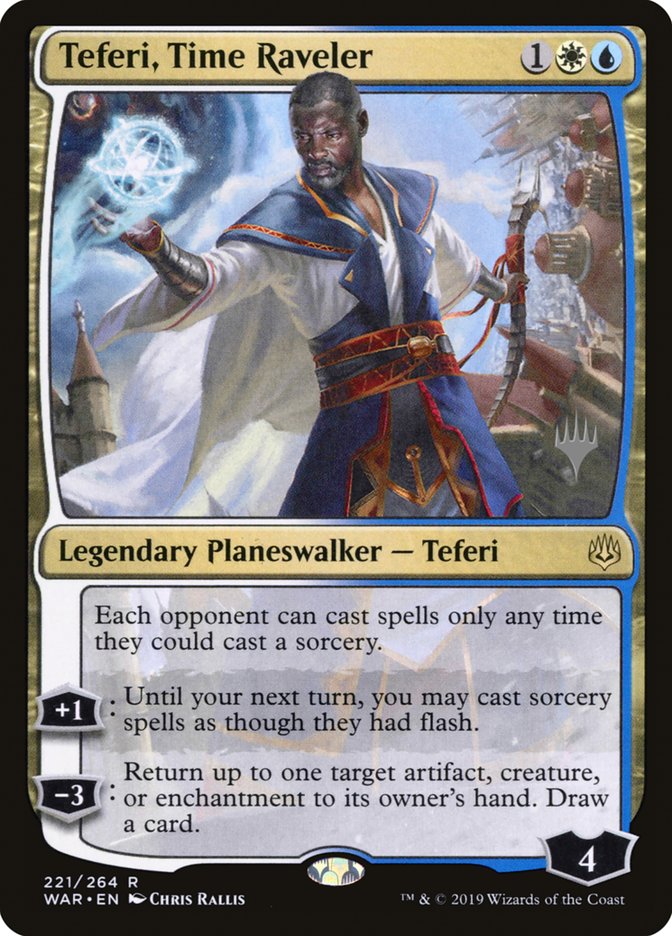 Teferi, Time Raveler (Promo Pack) [War of the Spark Promos] (PWAR 221P)