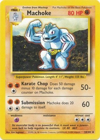 Machoke (34/102) [Base Set]