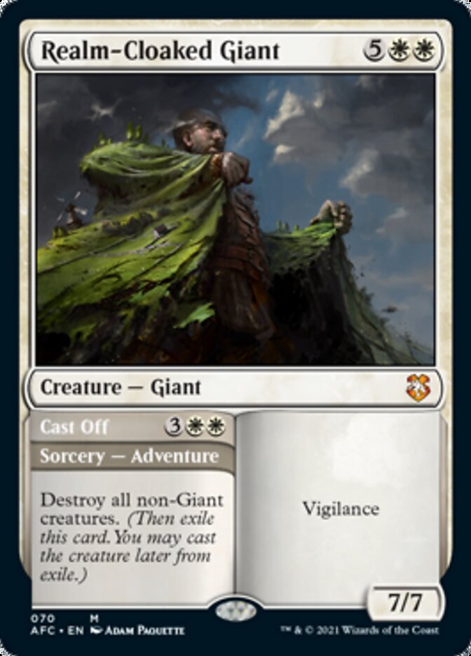 Realm-Cloaked Giant // Cast Off [Dungeons & Dragons: Adventures in the Forgotten Realms Commander] (AFC 70)