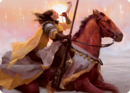 Sunrise Cavalier Art Card [Innistrad: Midnight Hunt Art Series] (AMID 69)