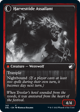 Harvesttide Infiltrator // Harvesttide Assailant [Innistrad: Double Feature] (DBL 143)
