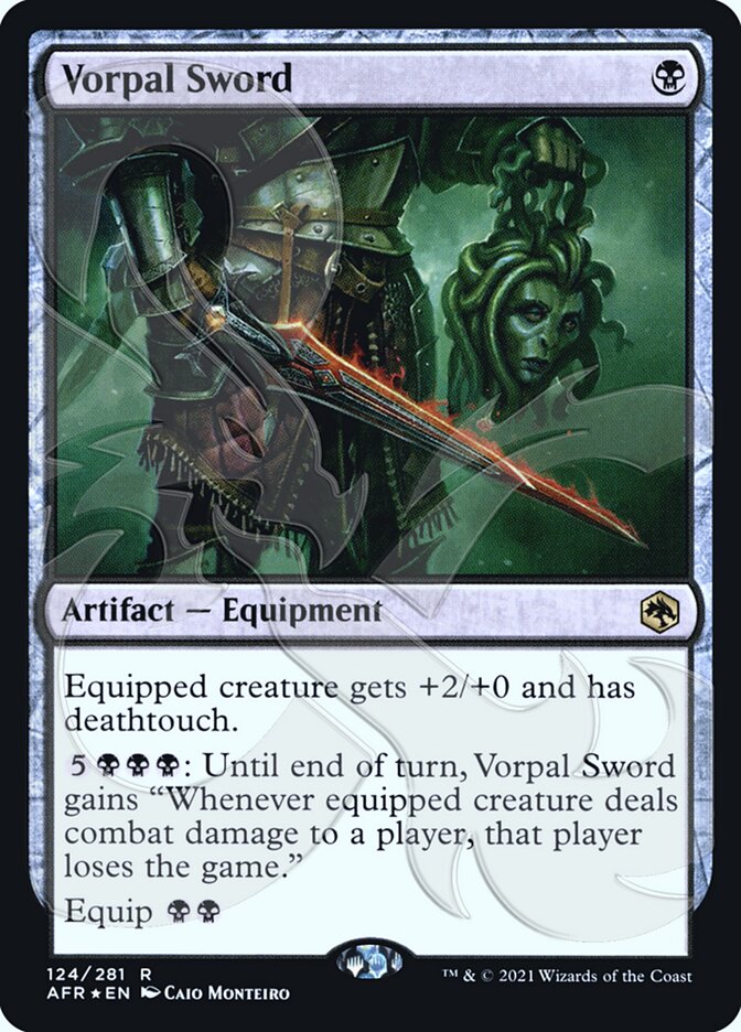 Vorpal Sword (Ampersand Promo) [Dungeons & Dragons: Adventures in the Forgotten Realms Promos] (PAFR 124A)