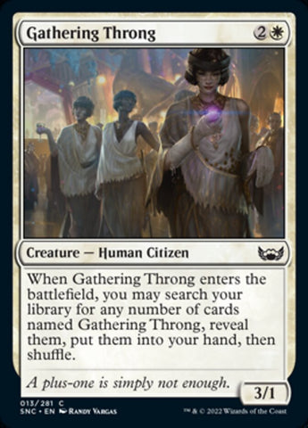 Gathering Throng [Streets of New Capenna] (SNC 13)