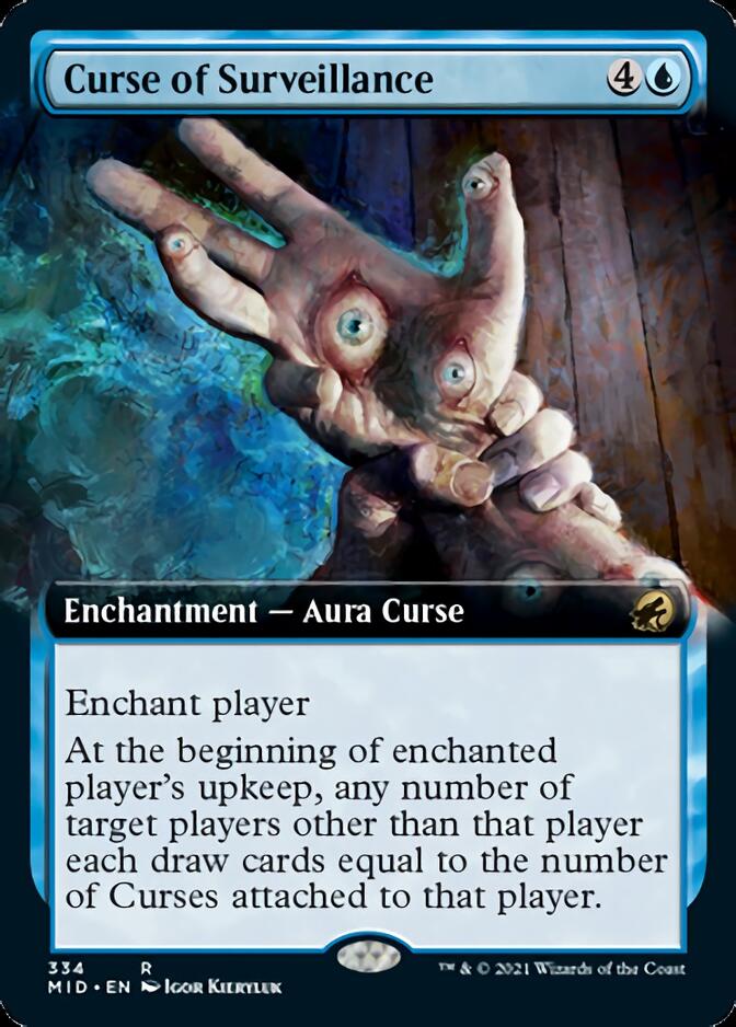 Curse of Surveillance (Extended) [Innistrad: Midnight Hunt] (MID 334)