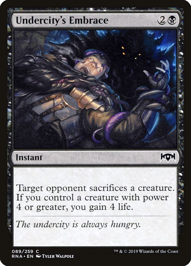 Undercity's Embrace [Ravnica Allegiance] (RNA 89)