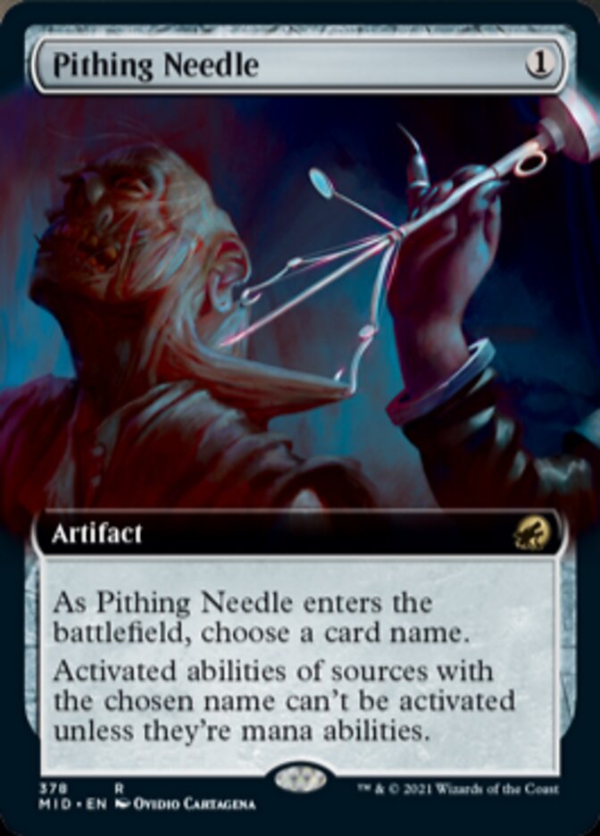 Pithing Needle (Extended) [Innistrad: Midnight Hunt] (MID 378)