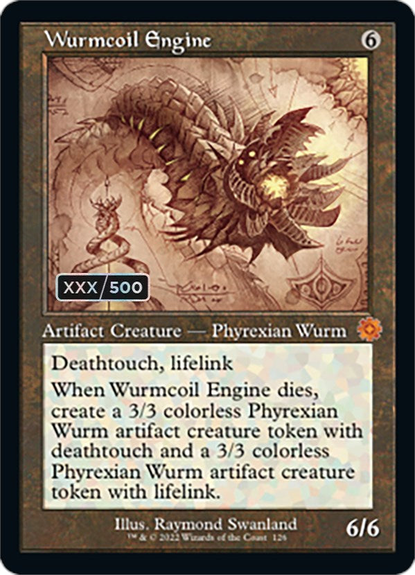 Wurmcoil Engine (Schematic) (Serial Numbered) [The Brothers' War Retro Artifacts]