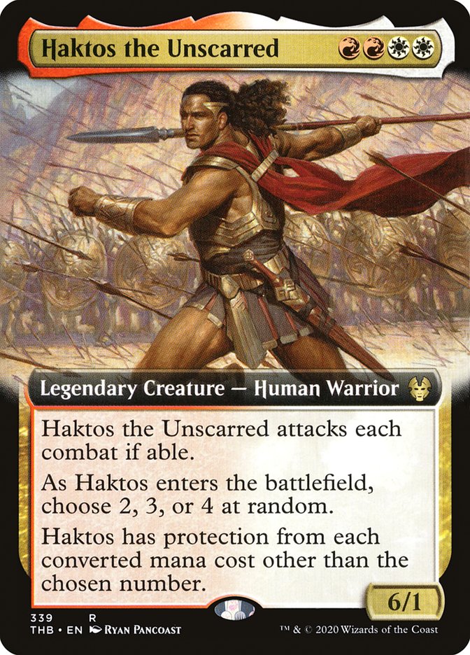 Haktos the Unscarred (Extended Art) [Theros Beyond Death] (THB 339)