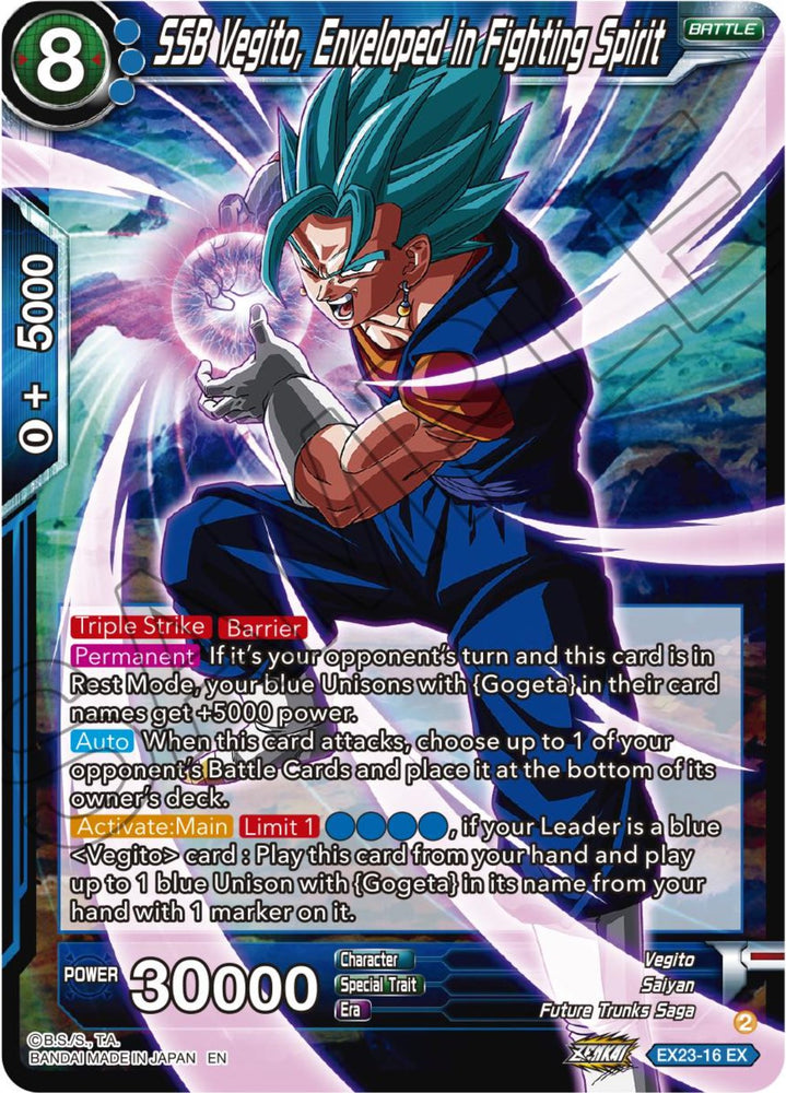 SSB Vegito, Enveloped in Fighting Spirit (EX23-16) [5th Anniversary Set]