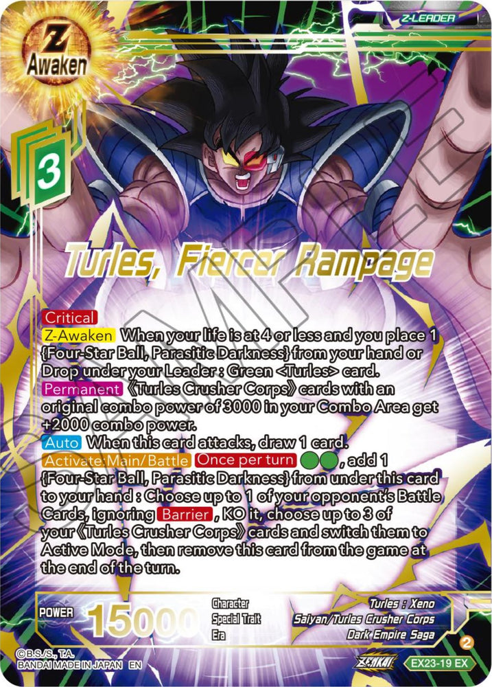 Turles, Fiercer Rampage (EX23-19) [5th Anniversary Set]