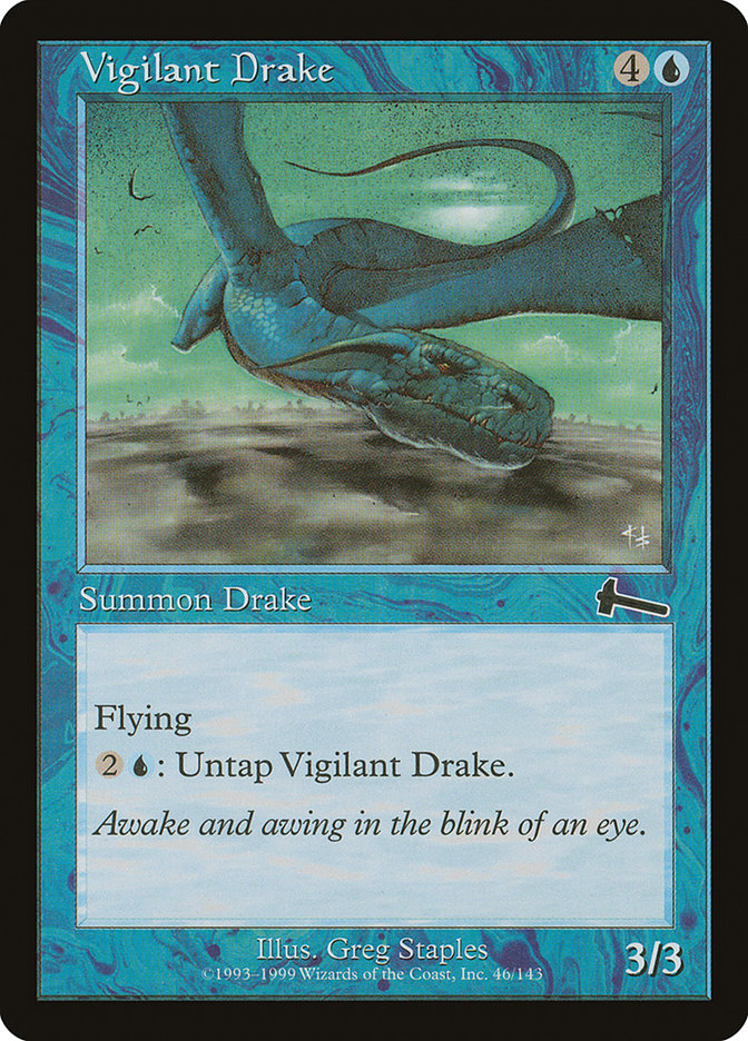Vigilant Drake [Urza's Legacy] (ULG 46)