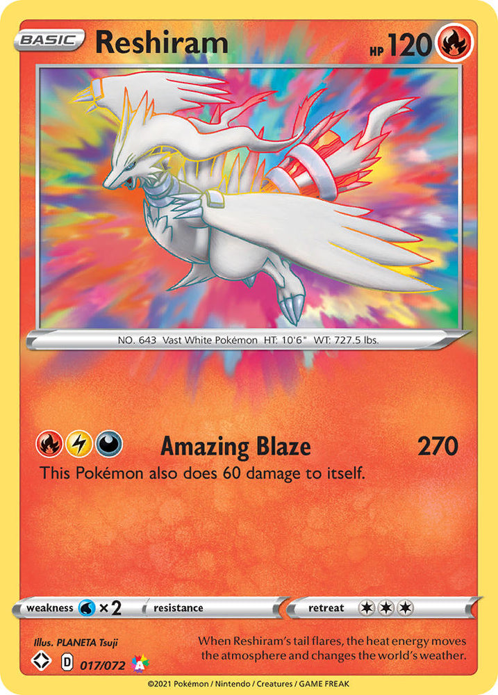 Reshiram (17/72) [Sword & Shield: Shining Fates]