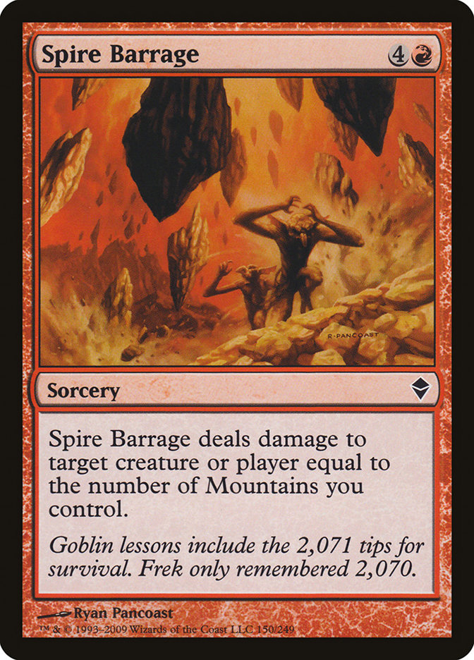 Spire Barrage [Zendikar] (ZEN 150)