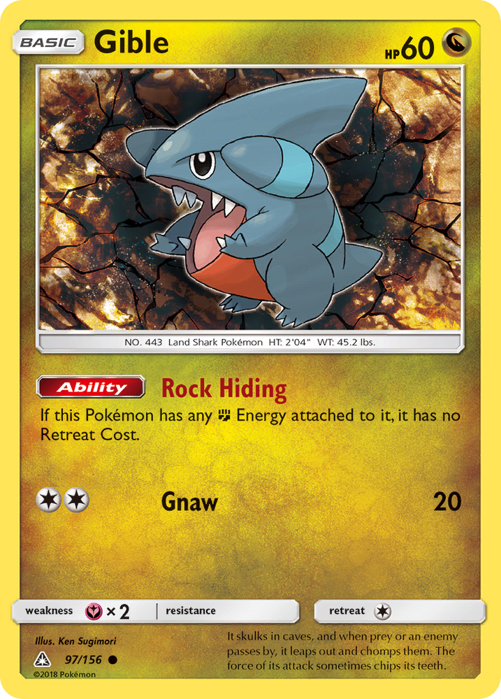 Gible (97/156) [Sun & Moon: Ultra Prism]