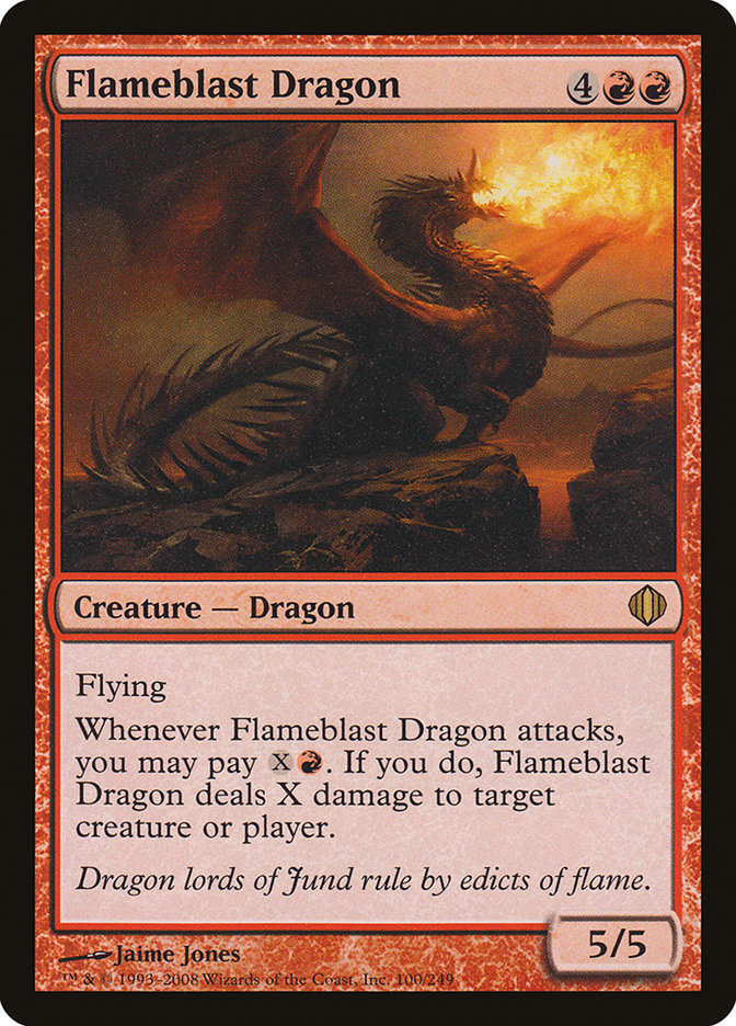 Flameblast Dragon [Shards of Alara] (ALA 100)