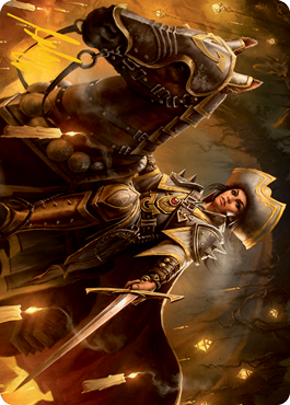 Seasoned Cathar Art Card (Gold-Stamped Signature) [Innistrad: Midnight Hunt Art Series] (AMID 12)