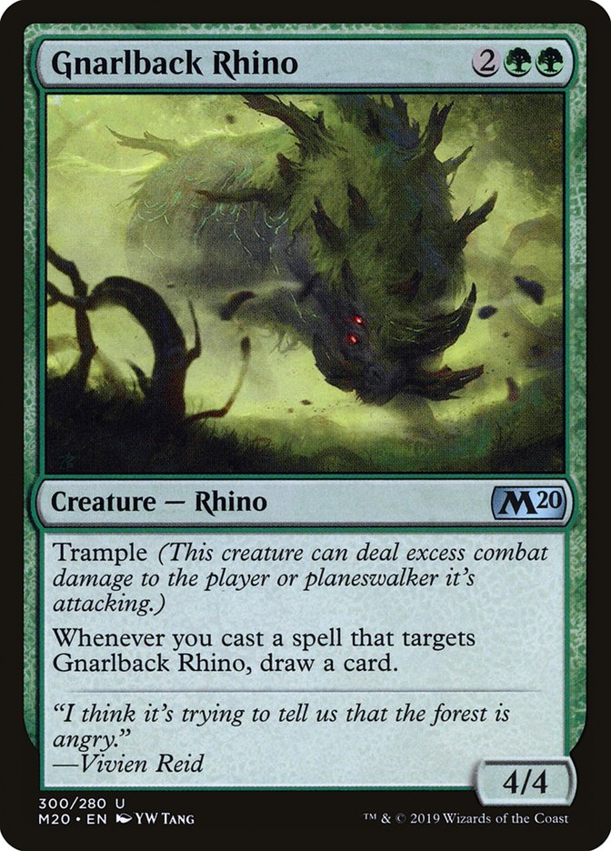 Gnarlback Rhino [Core Set 2020] (M20 300)